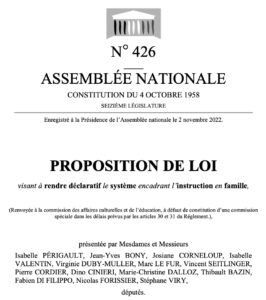 Lire la suite à propos de l’article INFORMATION : Propositions de loi pour le retour de la déclaration